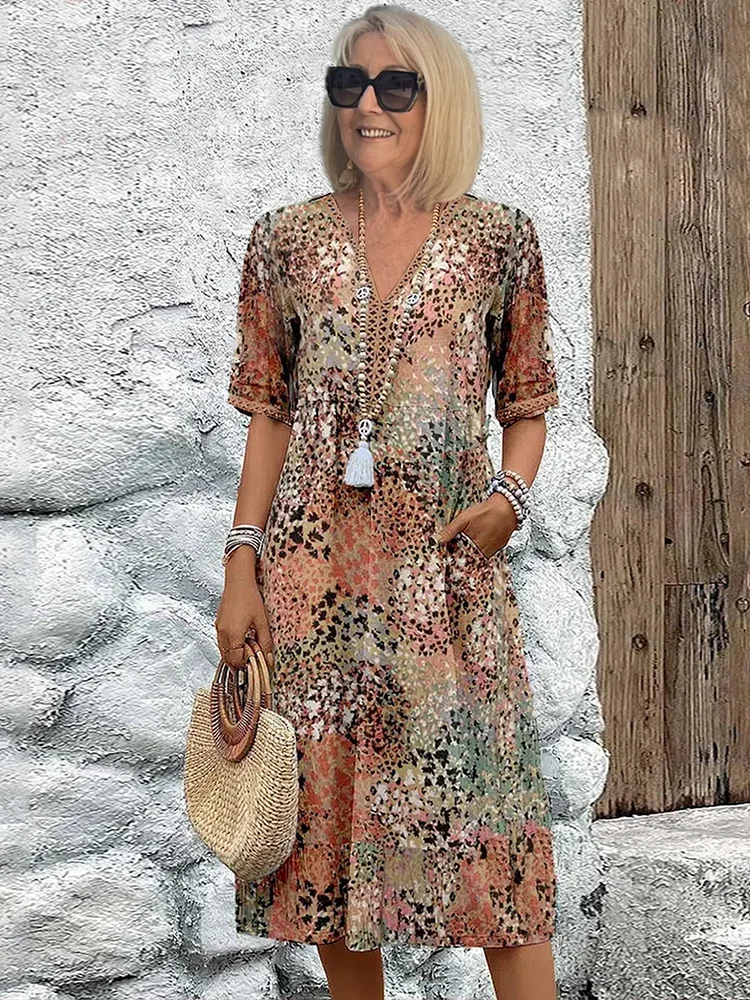 Vestido Fluido Floral