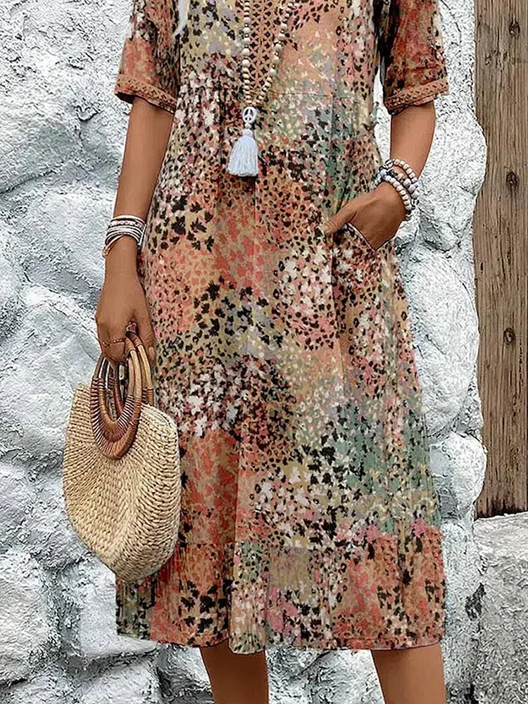 Vestido Fluido Floral