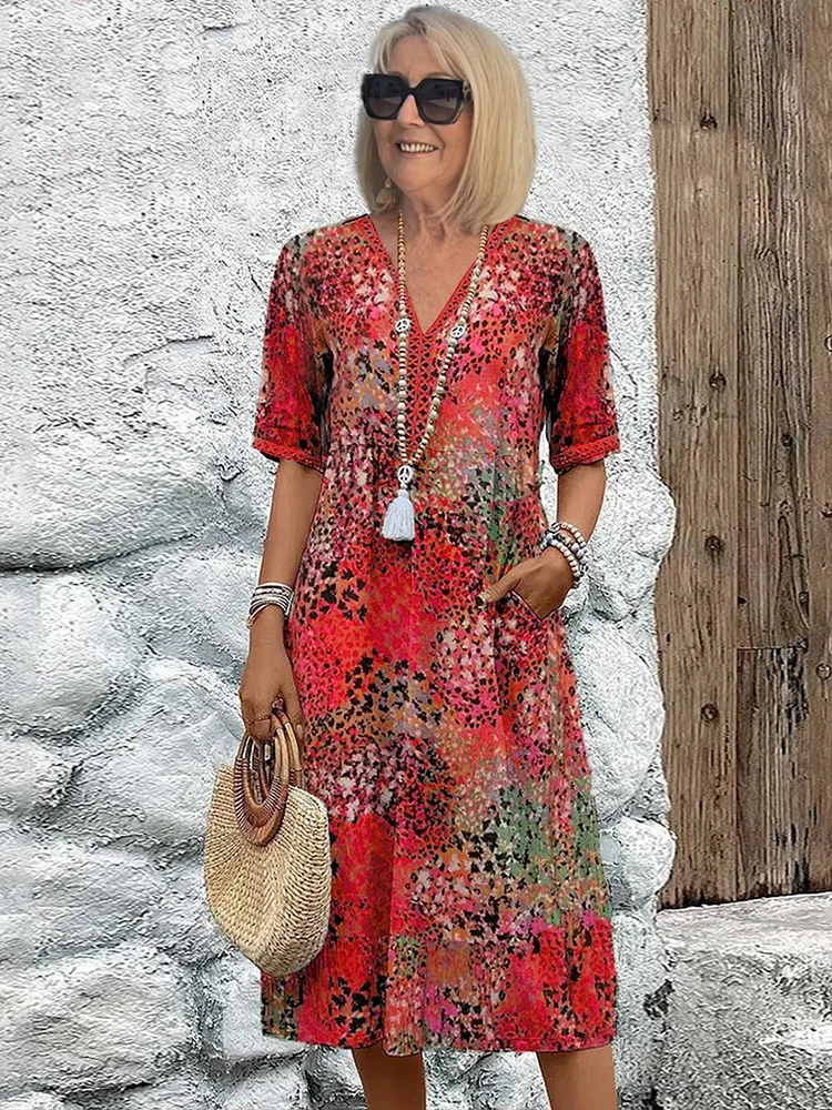 Vestido Fluido Floral