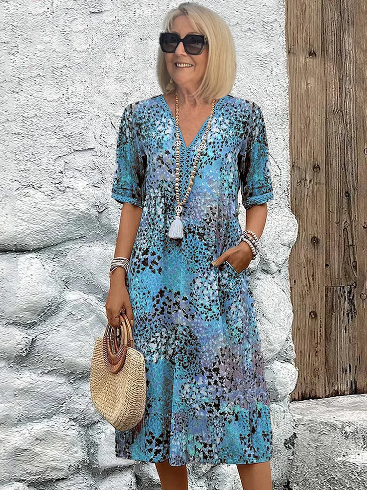 Vestido Fluido Floral