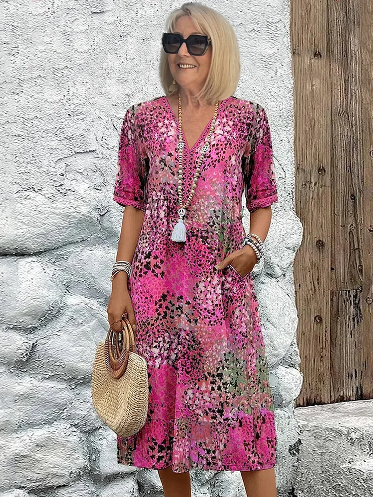 Vestido Fluido Floral