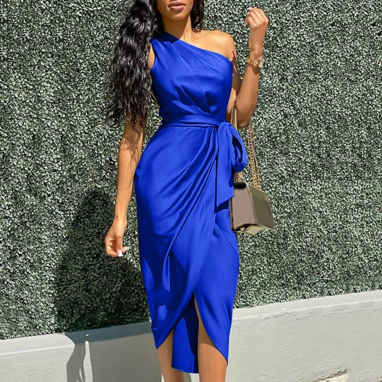 Vestido Maxi Seda Figura-Esbelta