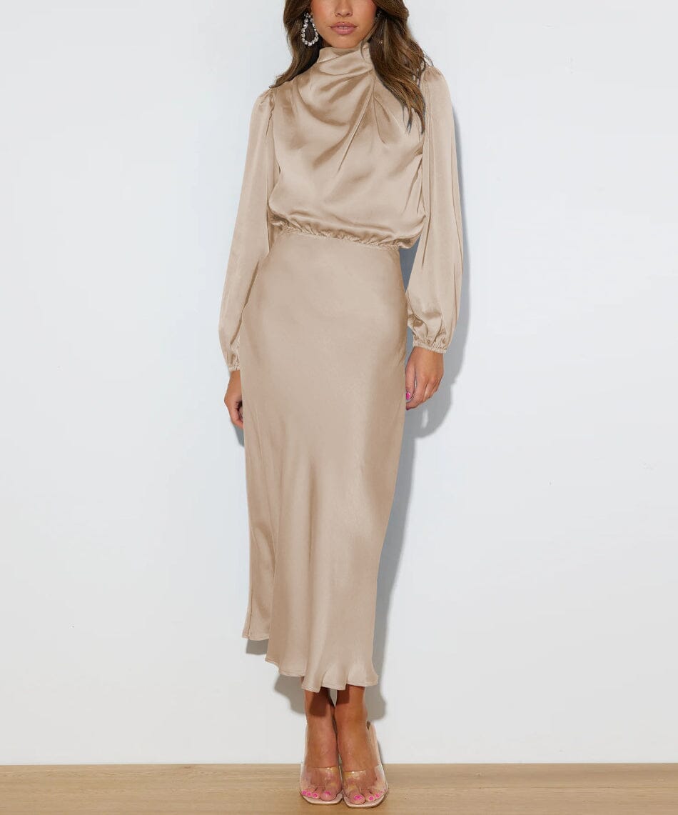 Vestido Seda Figura-Esbelta