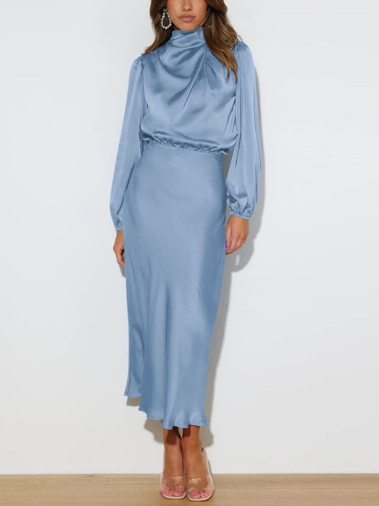 Vestido Seda Figura-Esbelta