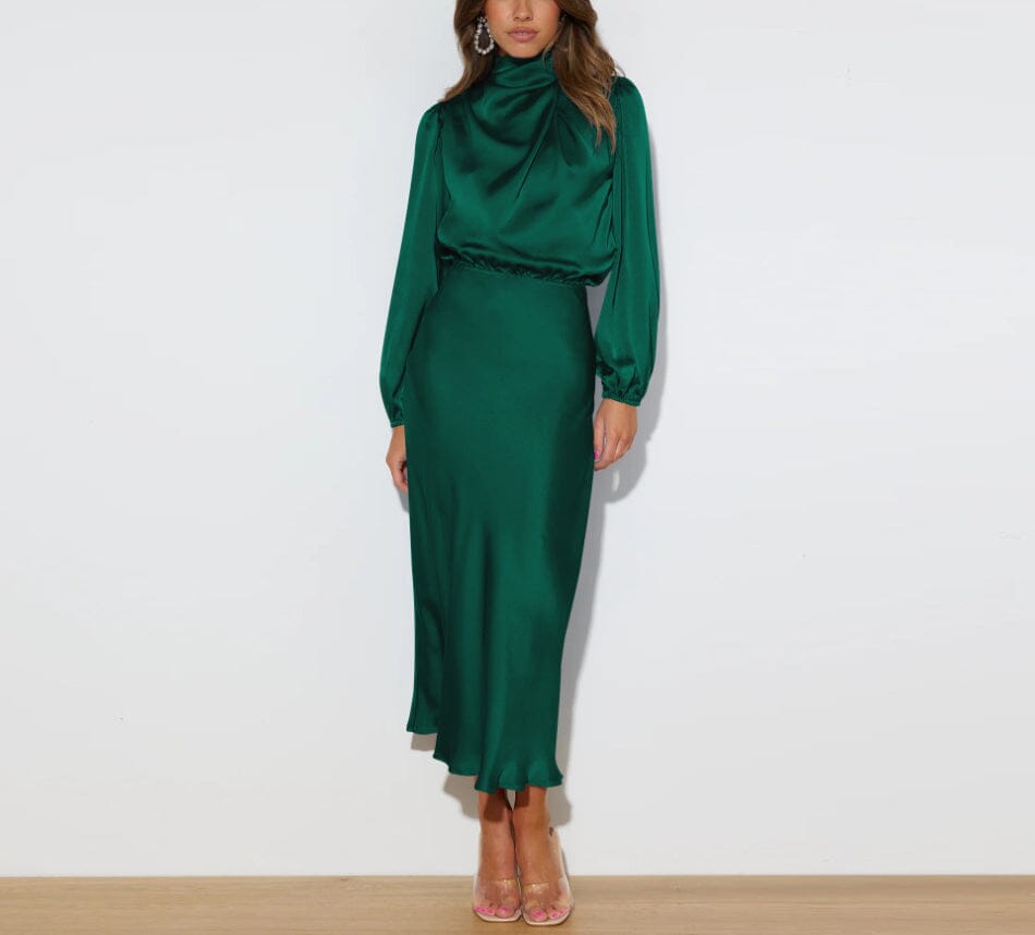 Vestido Seda Figura-Esbelta