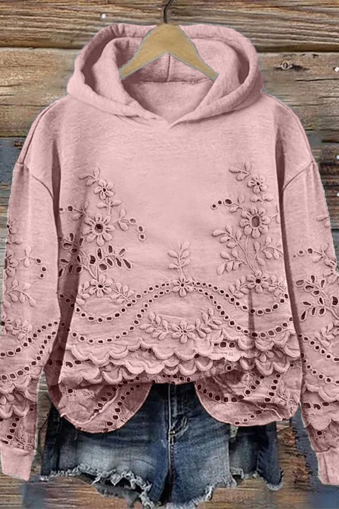 Sudadera Capucha Acogedora-Delicada