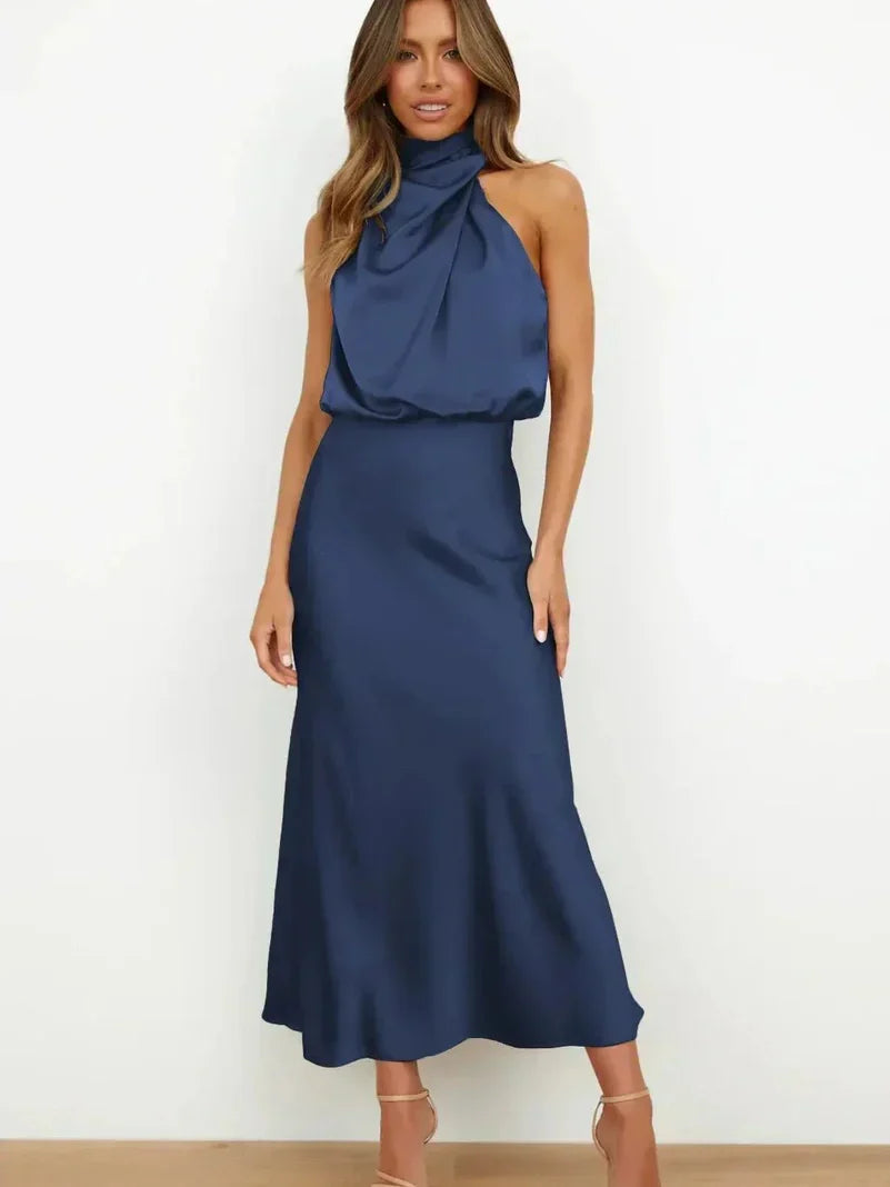 Vestido Seda Silueta-Esbelta