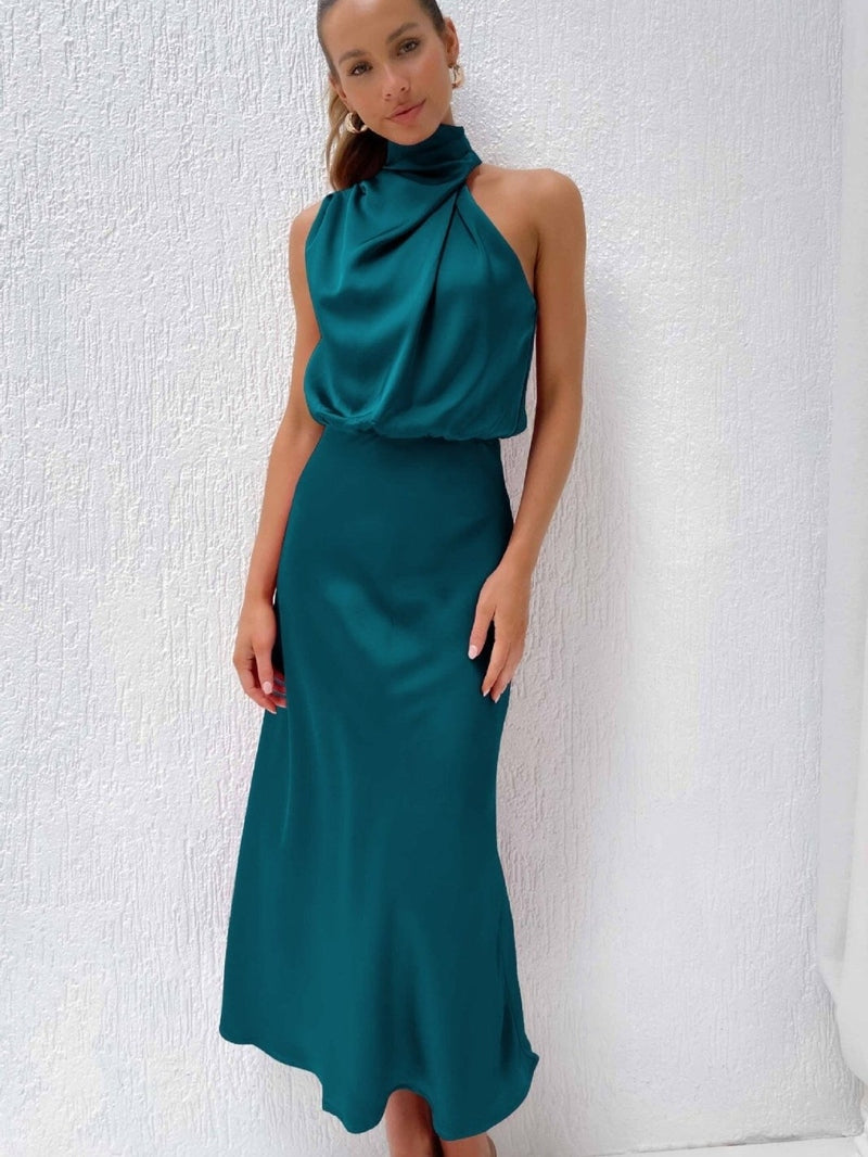 Vestido Seda Silueta-Esbelta