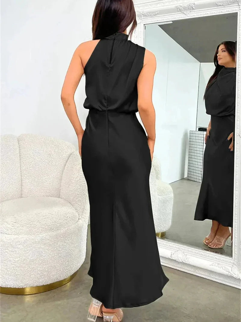 Vestido Seda Silueta-Esbelta