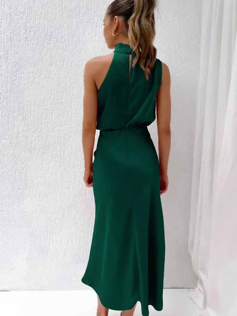 Vestido Seda Silueta-Esbelta