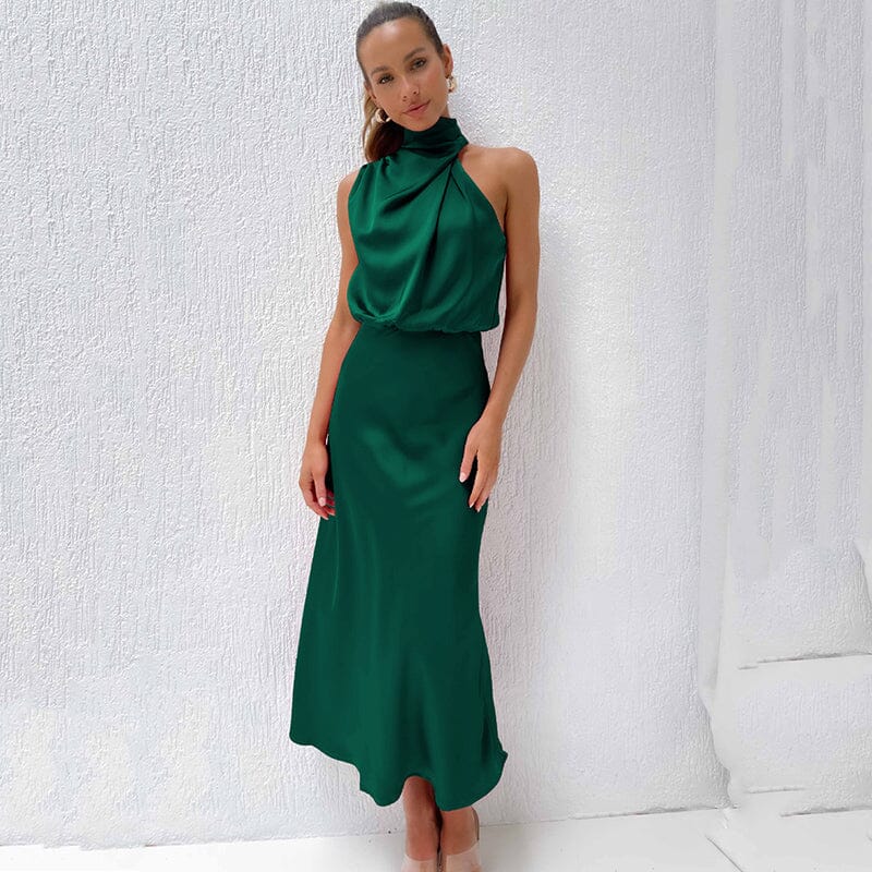 Vestido Seda Silueta-Esbelta