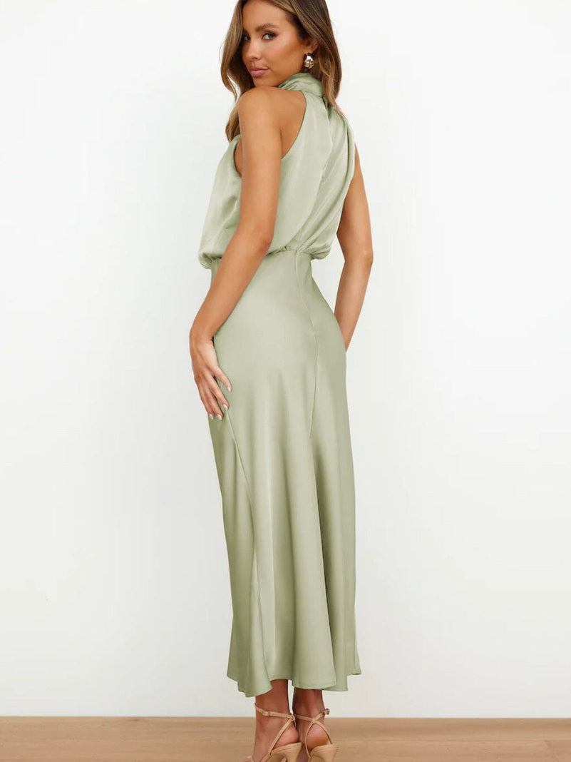 Vestido Seda Silueta-Esbelta
