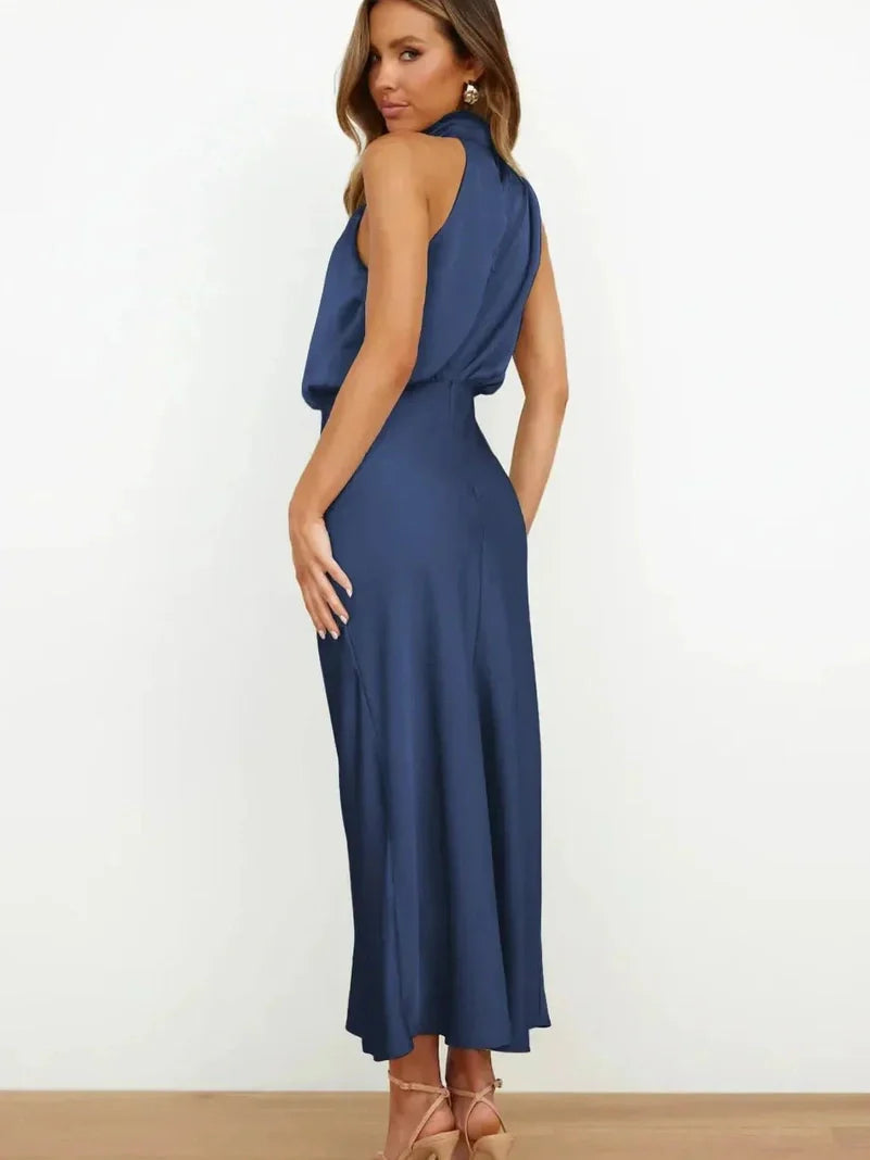 Vestido Seda Silueta-Esbelta