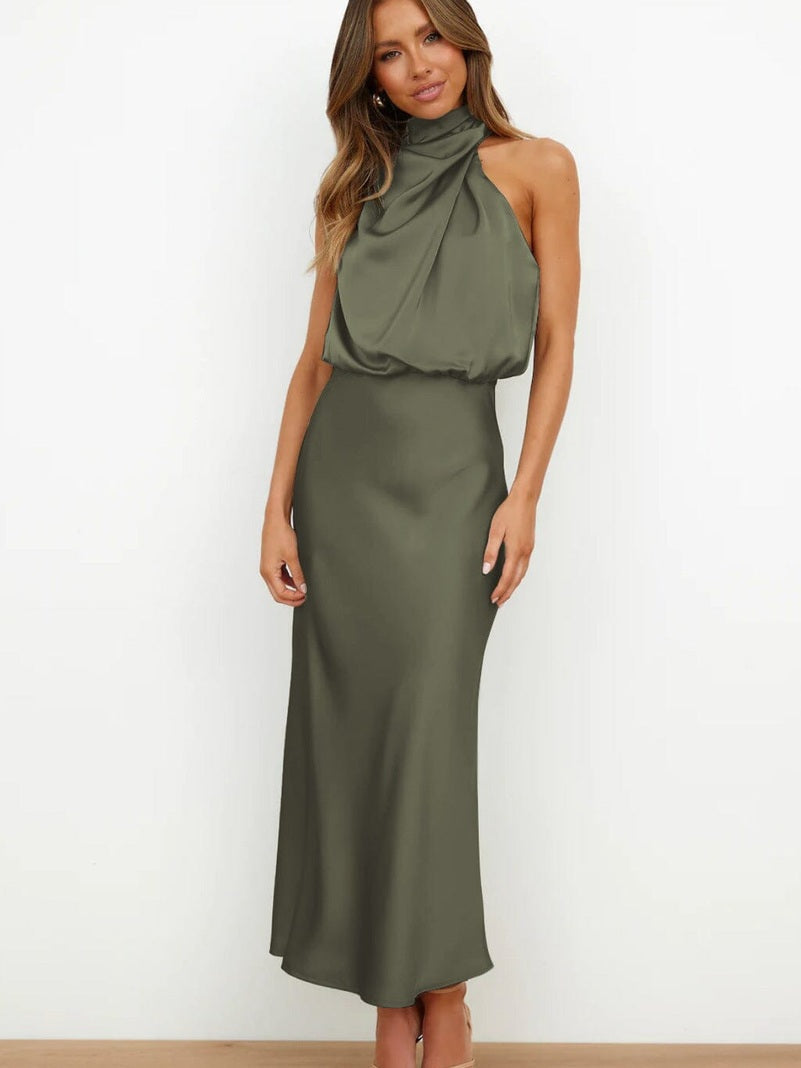 Vestido Seda Silueta-Esbelta
