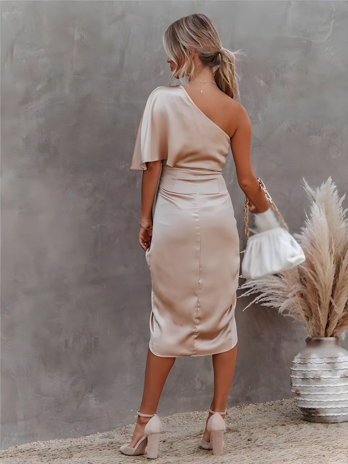 Vestido Seda Silueta-Esbelta
