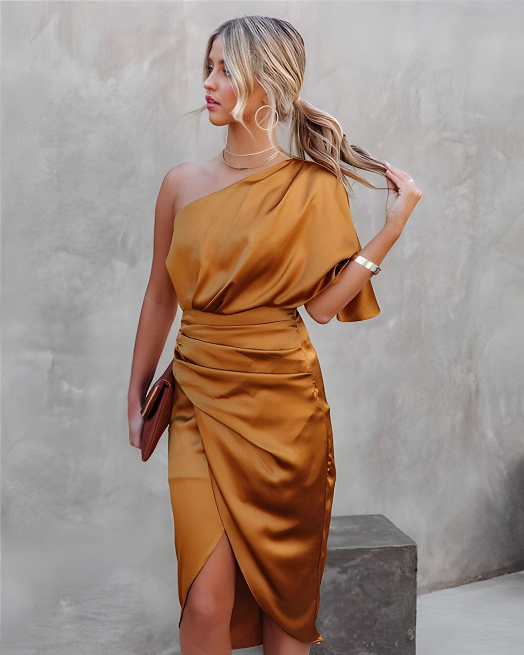Vestido Seda Silueta-Esbelta