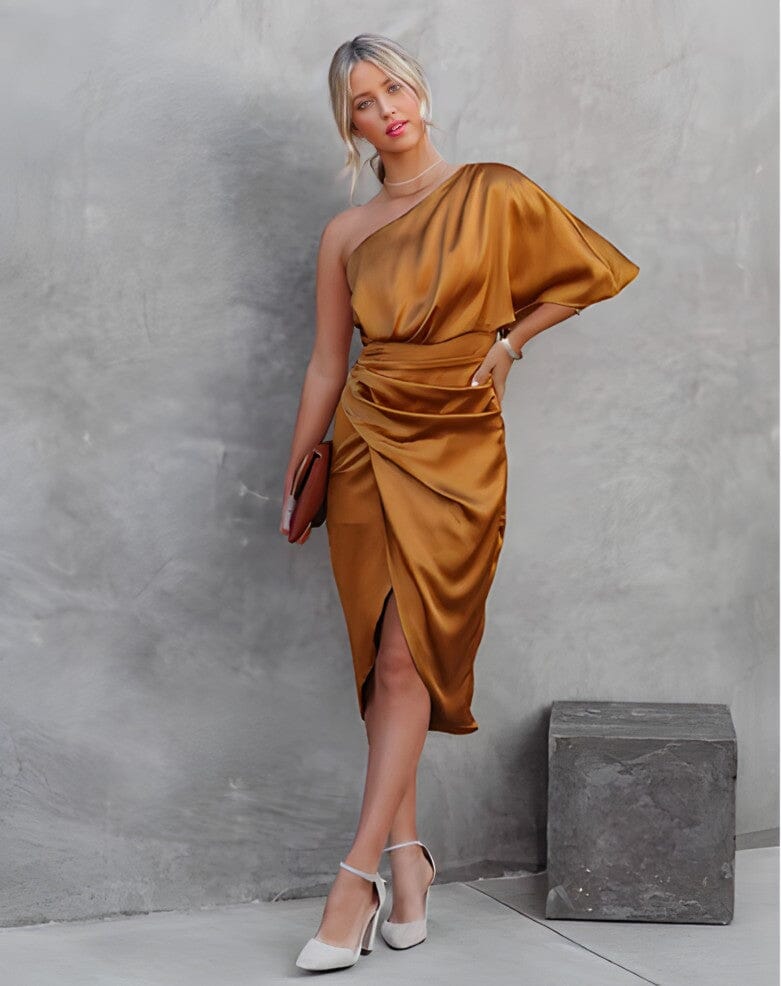 Vestido Seda Silueta-Esbelta