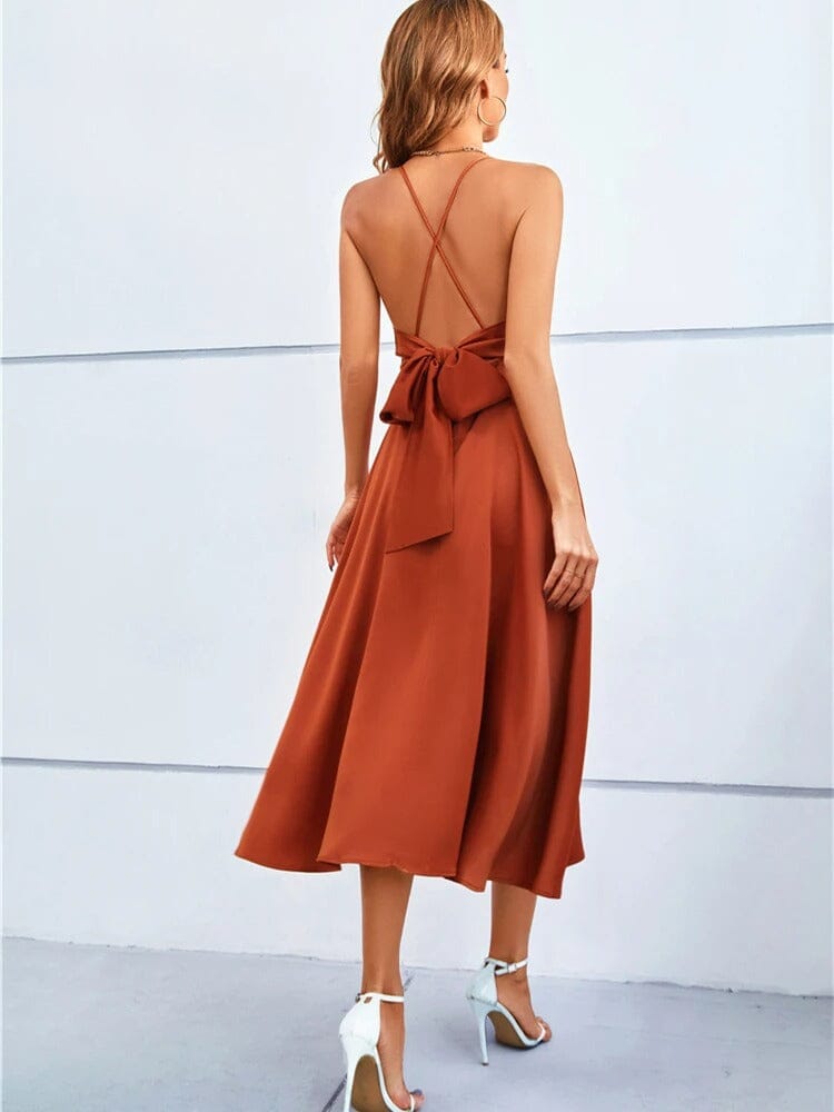 Vestido Maxi Seda Realce-Figura