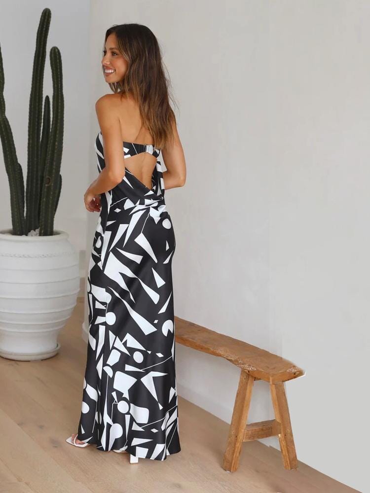 Vestido Largo Seda-Luxe