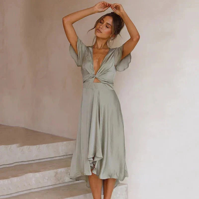 Vestido Midi Silueta-Esbelta