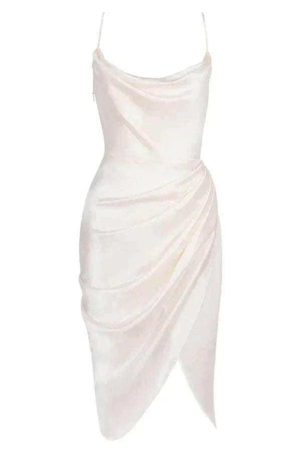 Vestido Seda Corsé Silueta-Esbelta