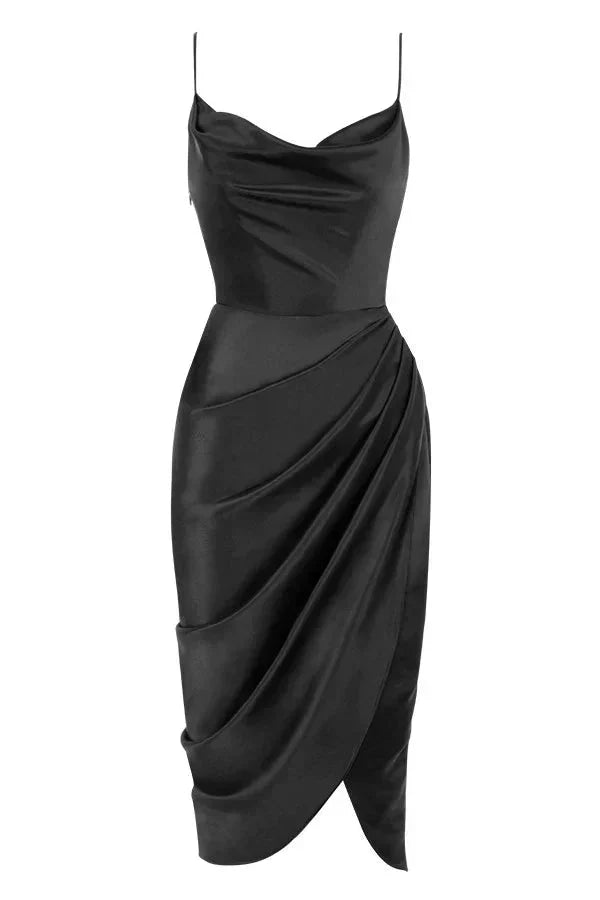 Vestido Seda Corsé Silueta-Esbelta