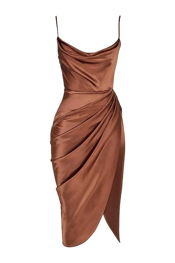 Vestido Seda Corsé Silueta-Esbelta