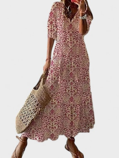 Vestido Boho Corte-Favorecedor