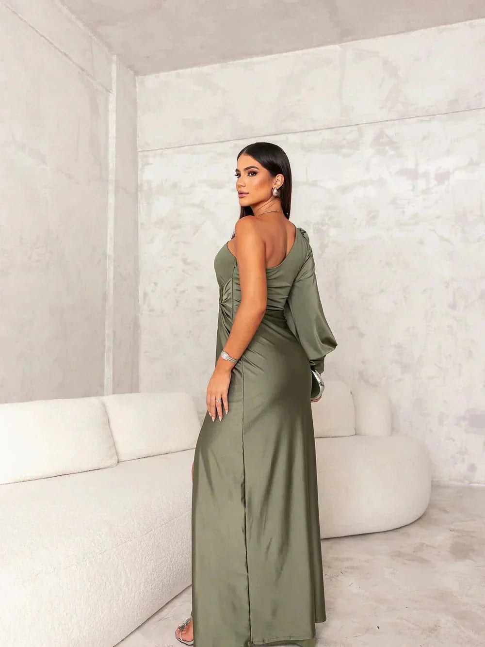 Vestido Seda Tacto-Frío