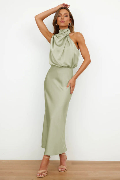 Vestido Satén Sin-Arrugas