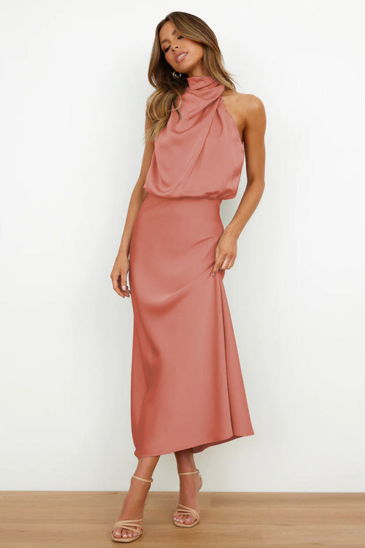 Vestido Satén Sin-Arrugas
