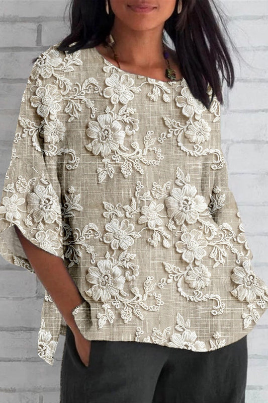 Blusa Bordada Aire-Ligero