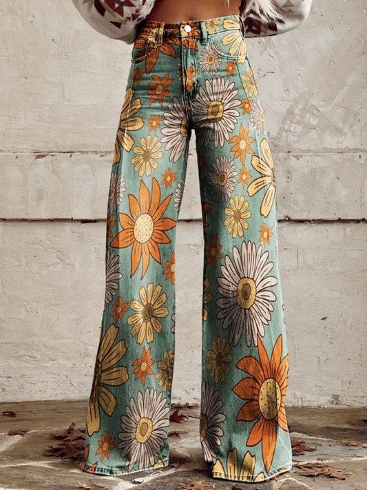 Pantalón Floral Define-Cintura