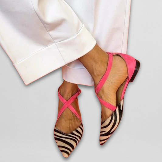 Sandalias Confort-Glamour Cebra