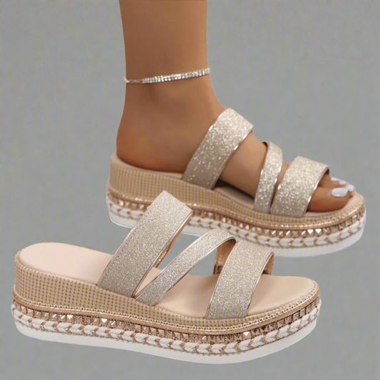Sandalias Confort Wedge-Elegantes