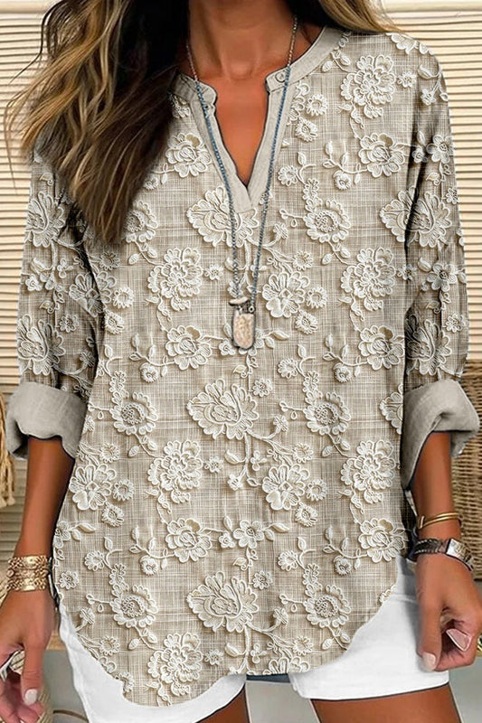 Blusa Floral Transpirable