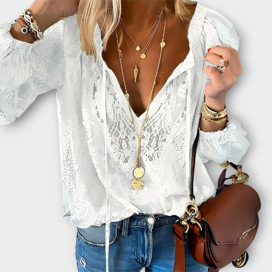 Blusa Encaje Silueta-Definida