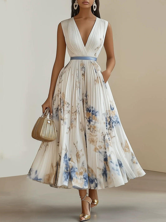 Vestido Maxi Floral Efecto-Esbeltez