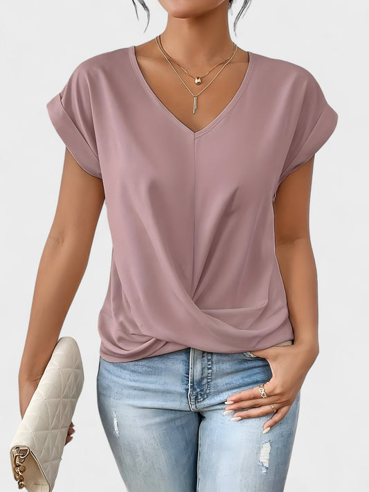 Blusa V Nudo Efecto-Esbelto