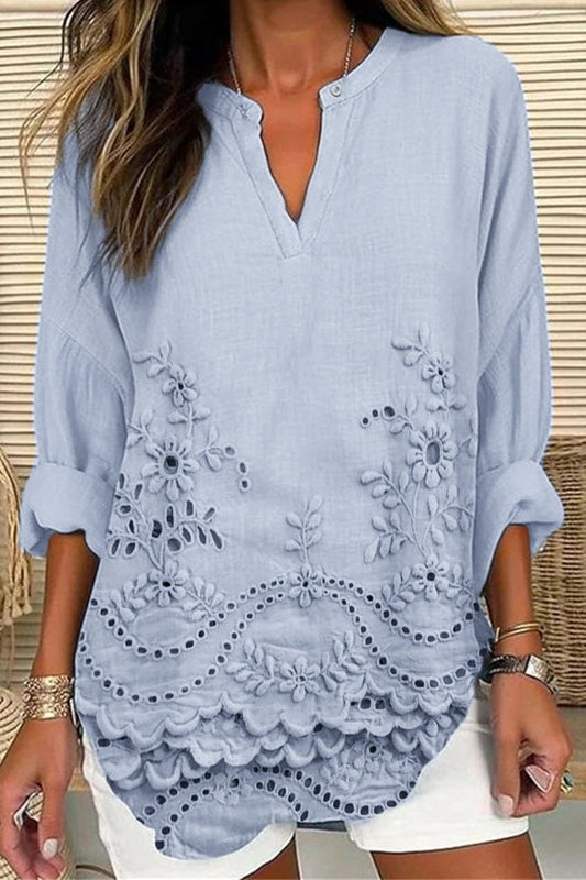 Blusa Frescura-Marina Bordada