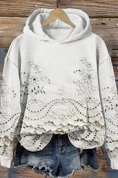 Sudadera Capucha Acogedora-Delicada