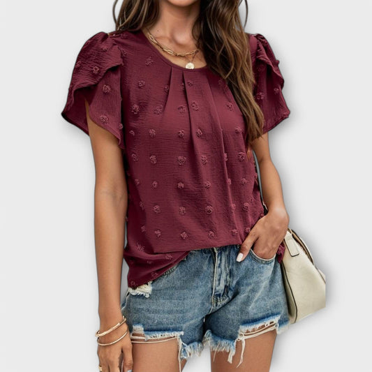 Blusa Pétalo Anti-Arrugas