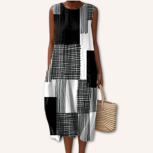 Vestido Bicolor Silueta-Definida