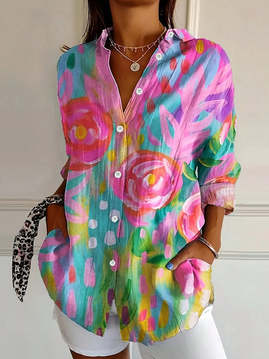 Blusa-Colorida Versátil