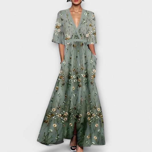 Vestido Maxi Algodón-Transpirable