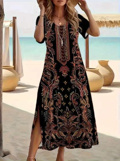 Vestido Étnico Elegante Ebony