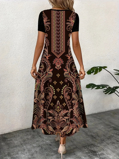 Vestido Étnico Elegante Ebony