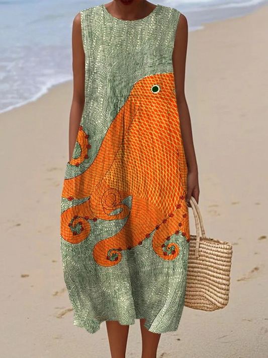 Vestido Artístico Sin-Arrugas