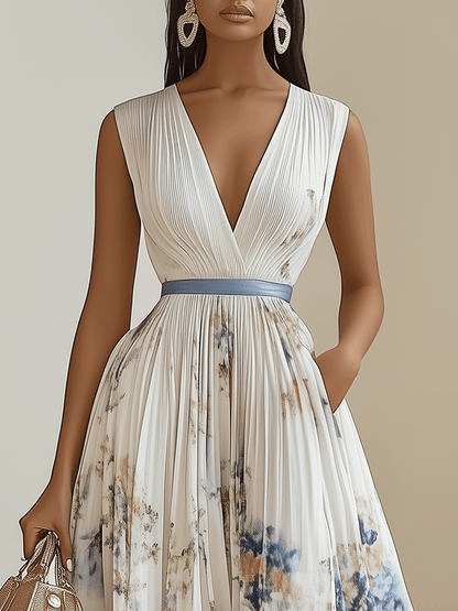 Vestido Maxi Floral Efecto-Esbeltez
