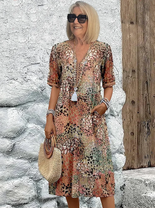 Vestido Fluido Floral